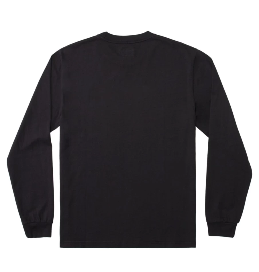 Men's DC Shoes 1994 Long Sleeve T-Shirt - Black Garment Dye Vintage Style