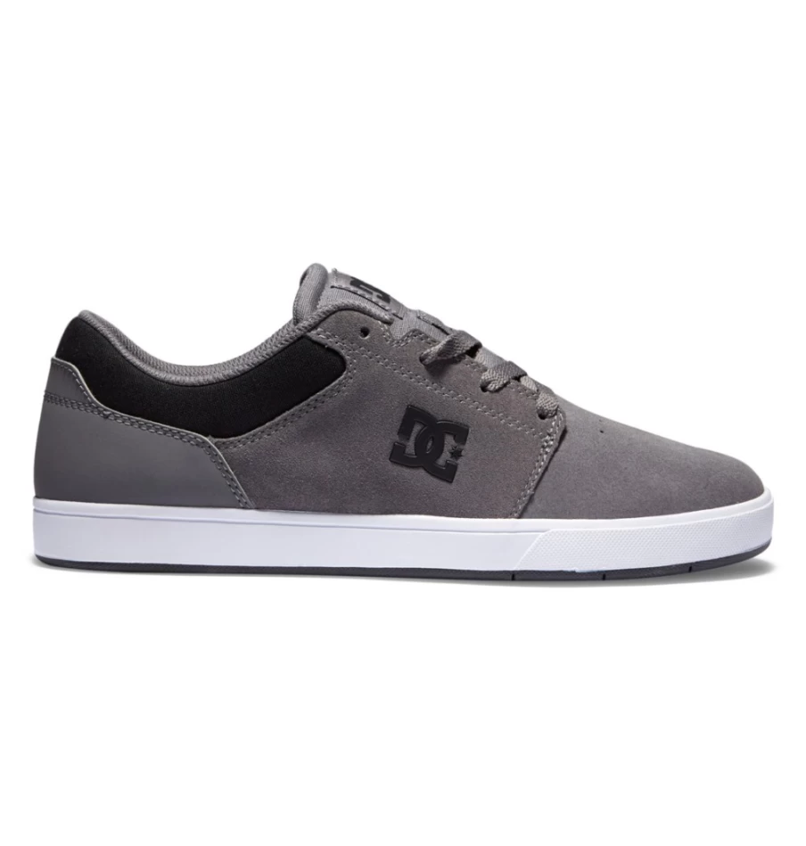 DC Shoes Men's Crisis 2 Sneakers - Dark Grey/Black Skate Shoes for Men