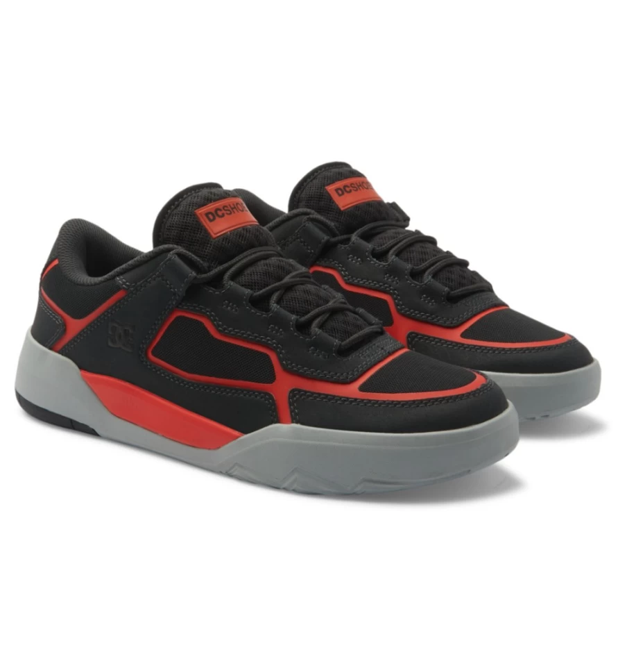DC Shoes Men's Metric Dark Grey/Orange Sneakers - Lightweight & Durable Skate Shoes