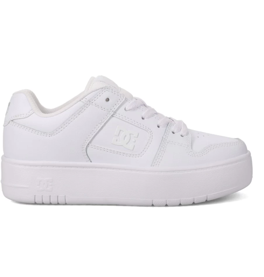 DC Shoes Women's Manteca 4 Platform Sneakers in White/White