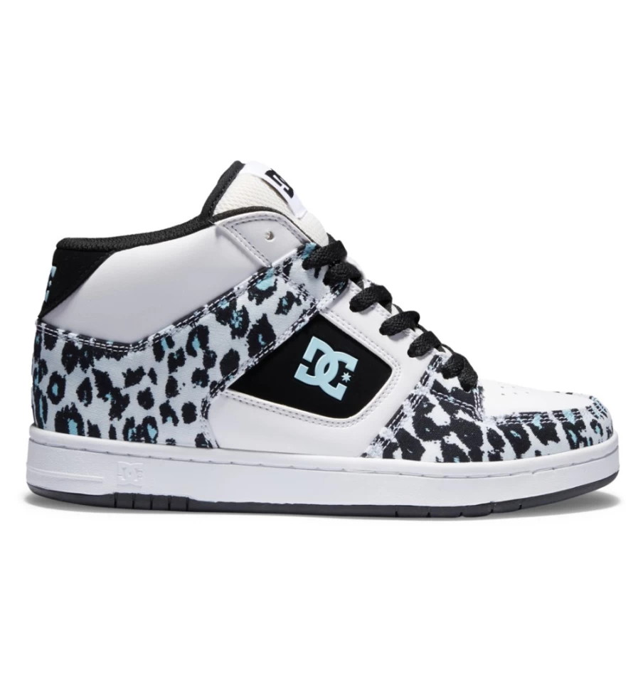 Women's DC Shoes Manteca 4 Mid-Top Sneakers in Cheetah Print