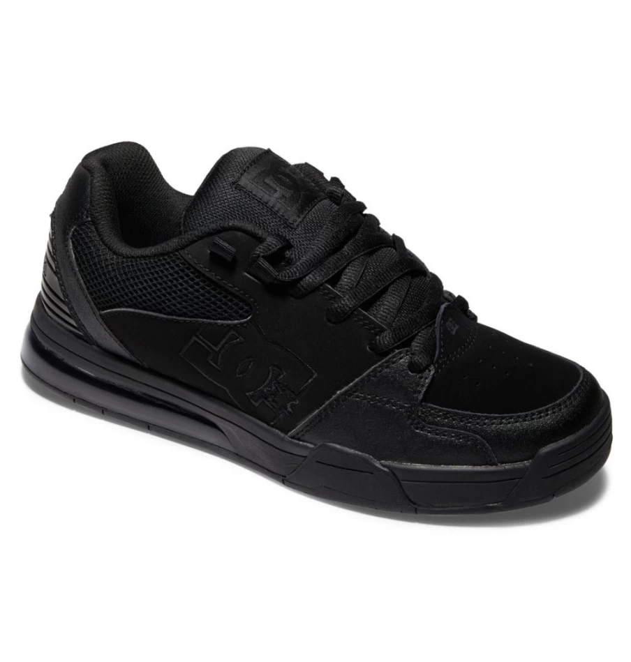 DC Shoes Men's Black Versatile Casual Sneakers for Everyday Wear