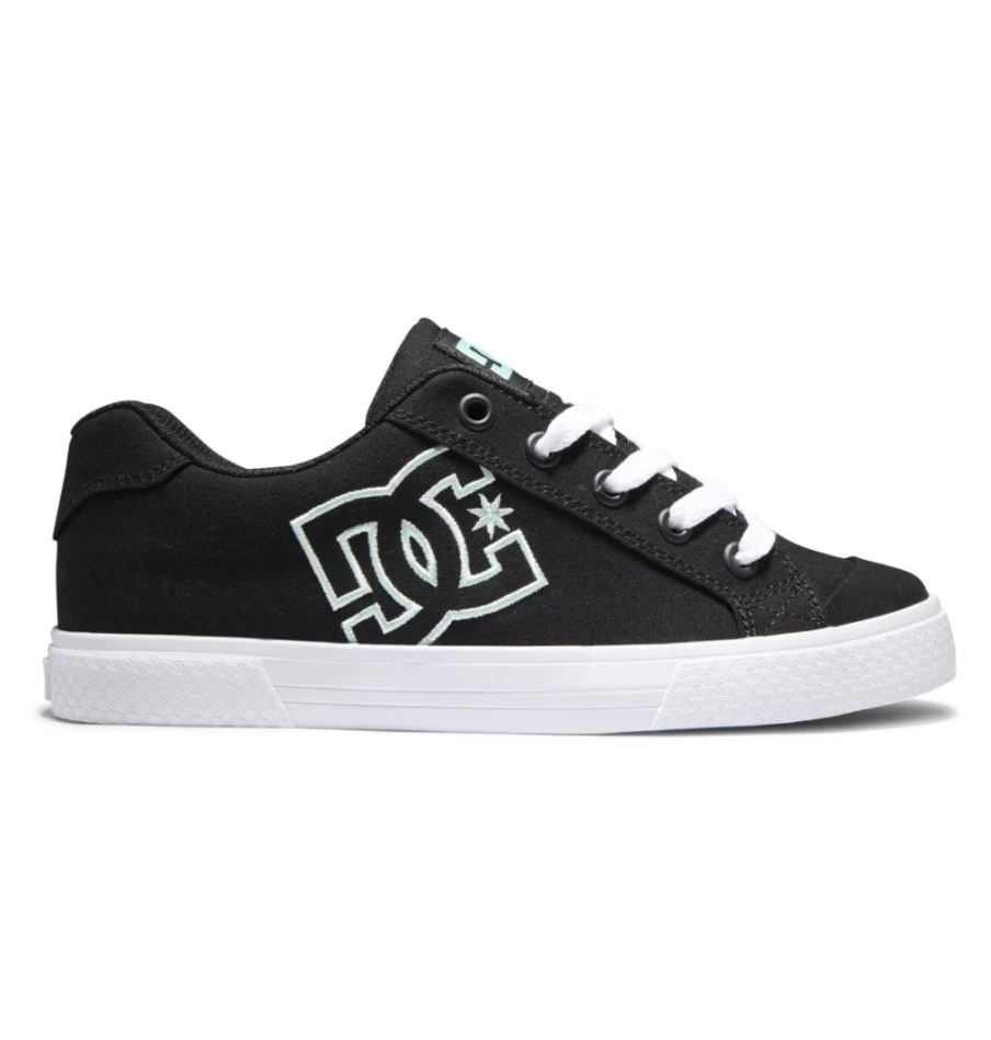 DC Shoes Women's Black/Aqua Chelsea Boots - Stylish & Comfortable Footwear
