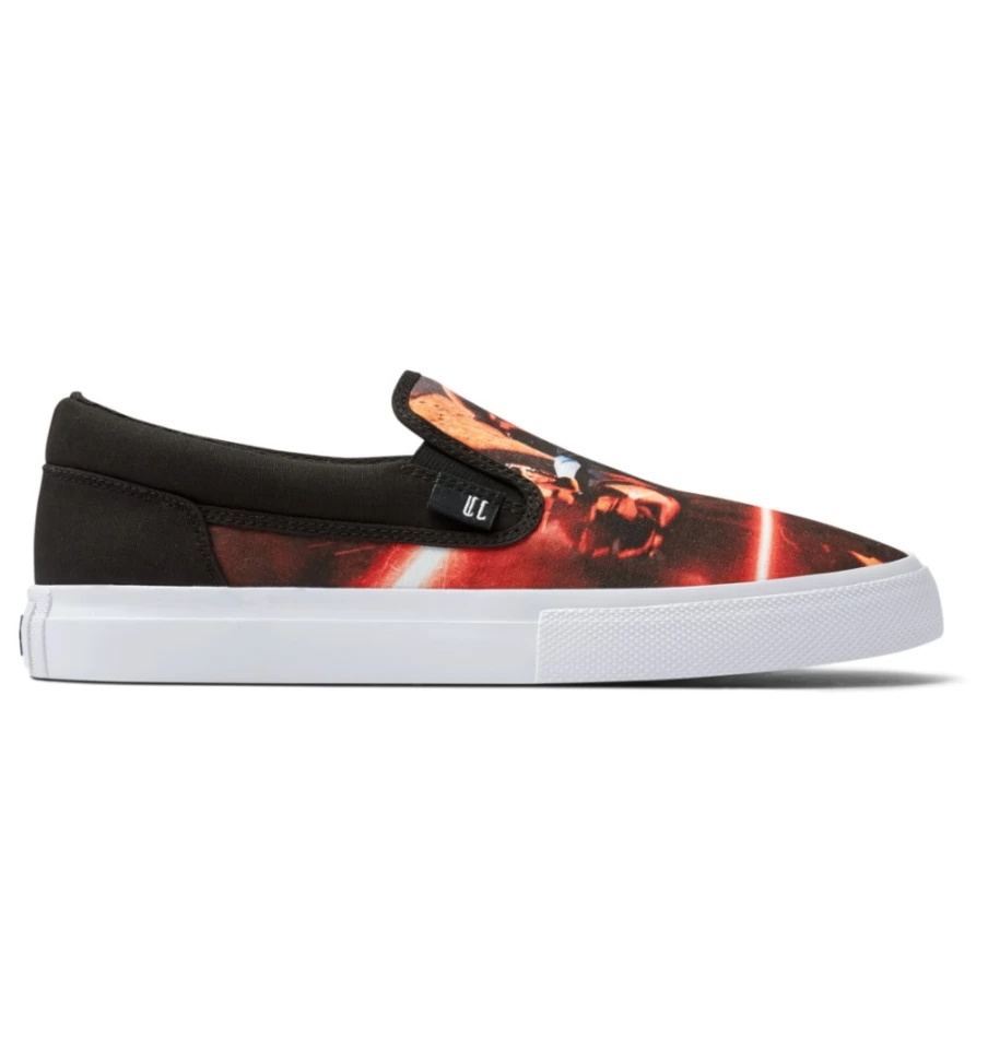 Men's DC Shoes Star Wars™ Slip-On Sneakers in Black/Red | Lightweight & Comfortable
