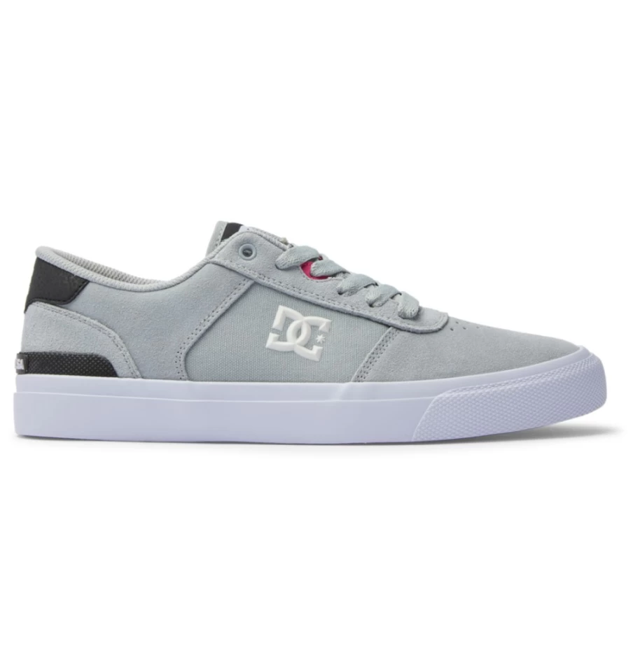 DC Shoes Men's Grey/Black S Skate Shoes - Teknic Style for Skateboarding