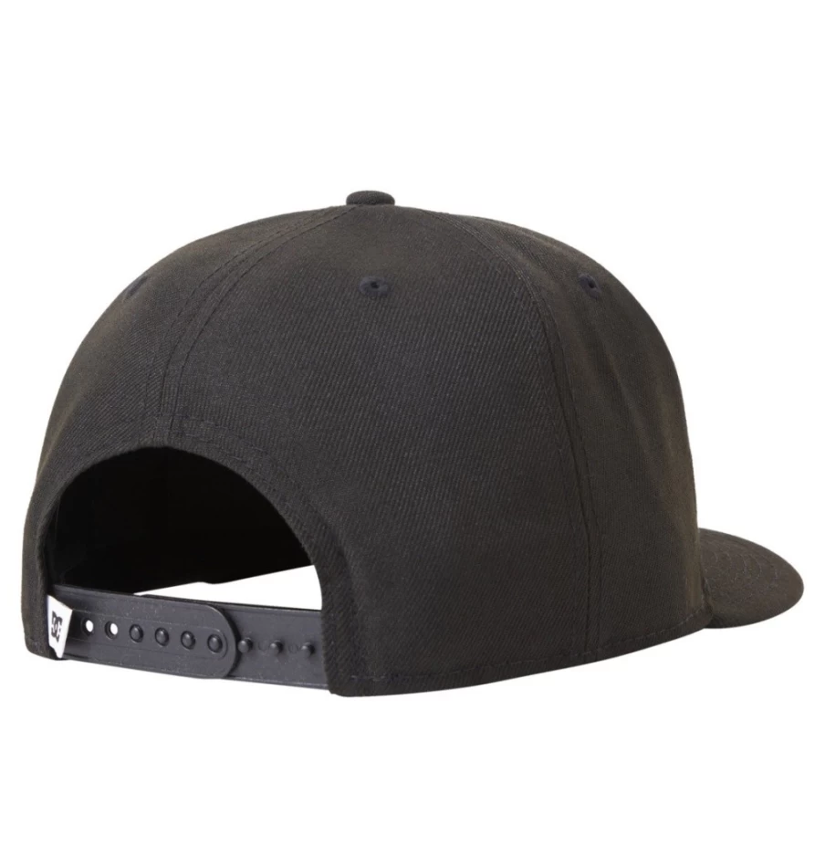 DC Shoes Men's Black Empire Fielder Snapback Hat - Adjustable Baseball Cap