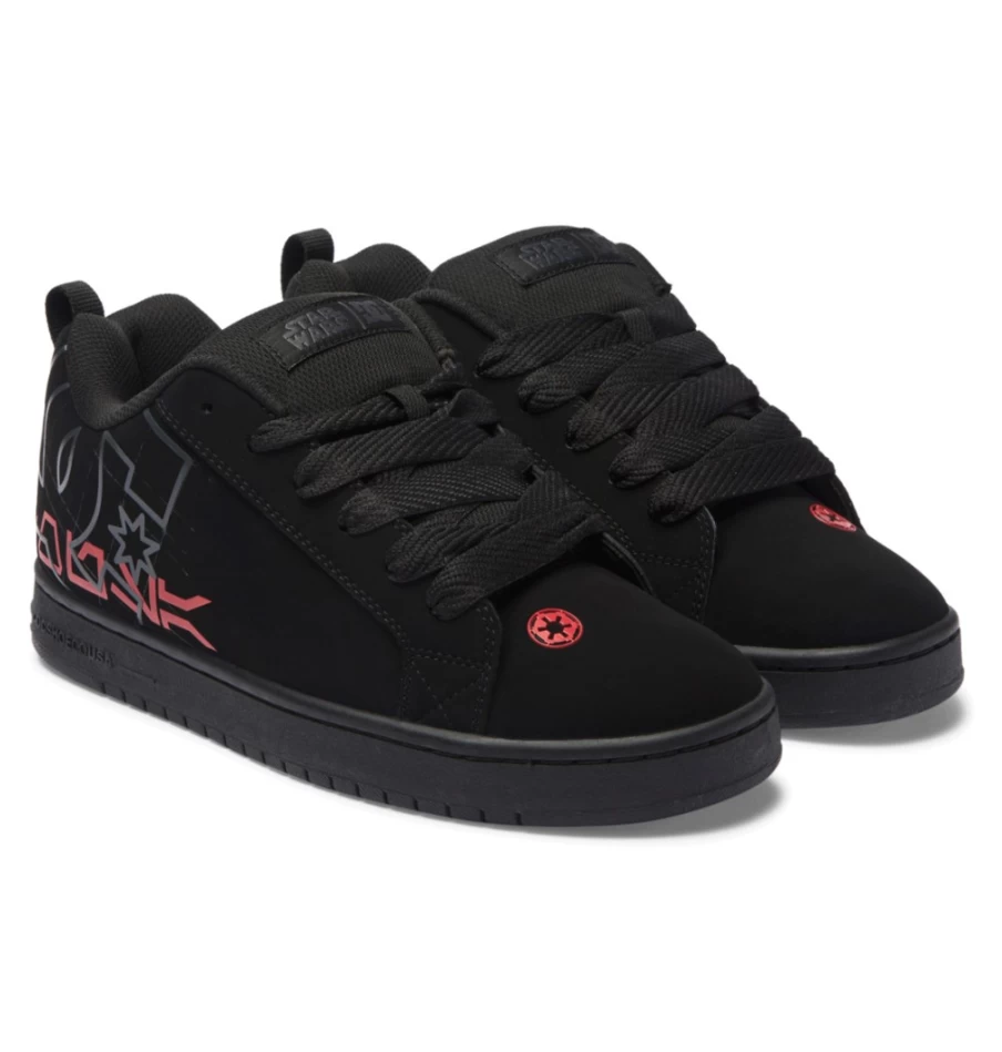 Men's DC Shoes Court Graffik Star Wars™ Sneakers in Black/Grey/Red