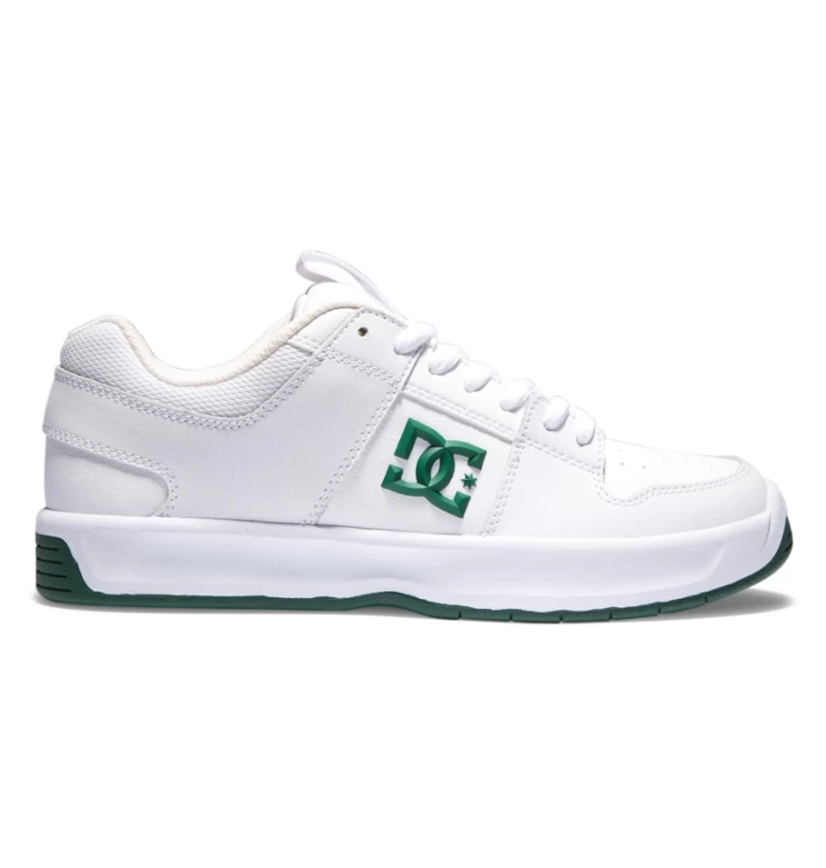 DC Shoes Men's Lynx Zero Skate Shoes - White/Green for High Performance Skating