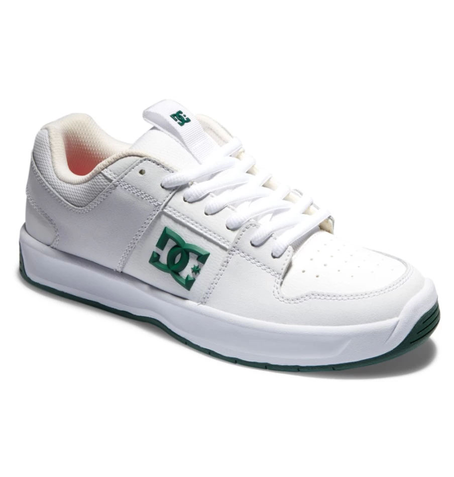 DC Shoes Men's Lynx Zero Skate Shoes - White/Green for High Performance Skating