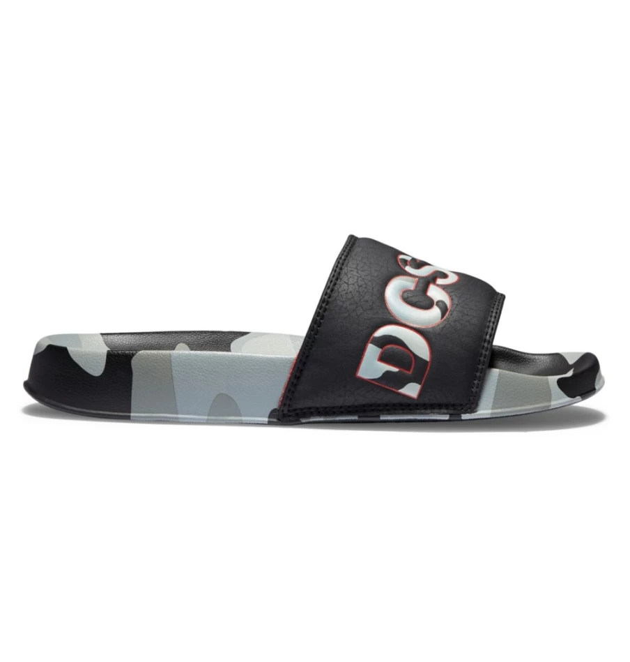 Men's DC Shoes Slides - Astro Camo Black Footwear for Men
